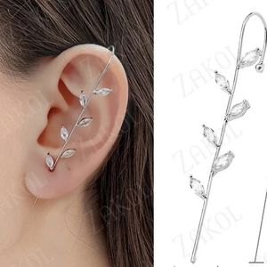 Lovely Faux Industrial Piercing with Leaves!